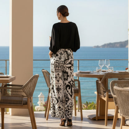 Preto Wide Leg Pants
