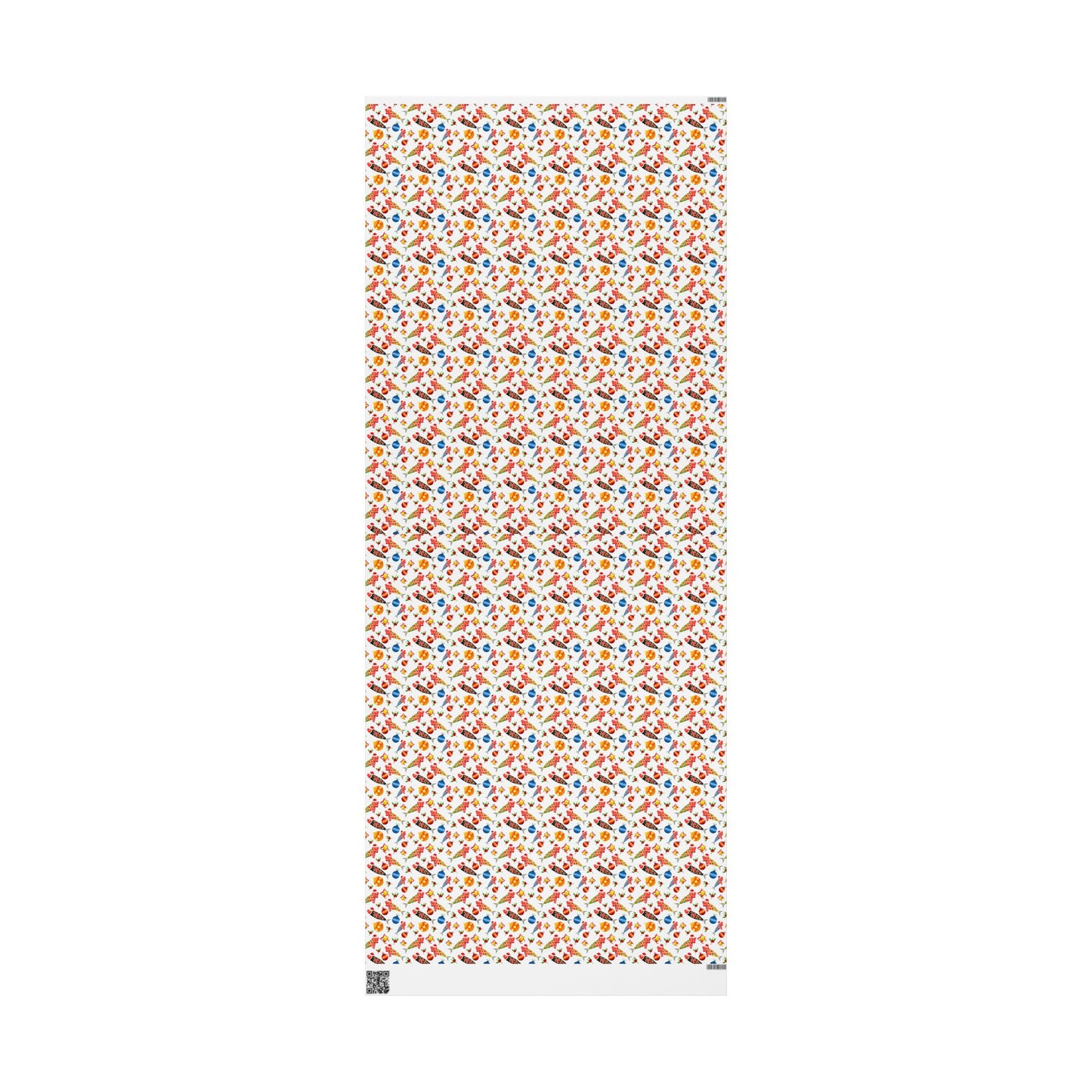 sheet of christmas sardine wrapping paper