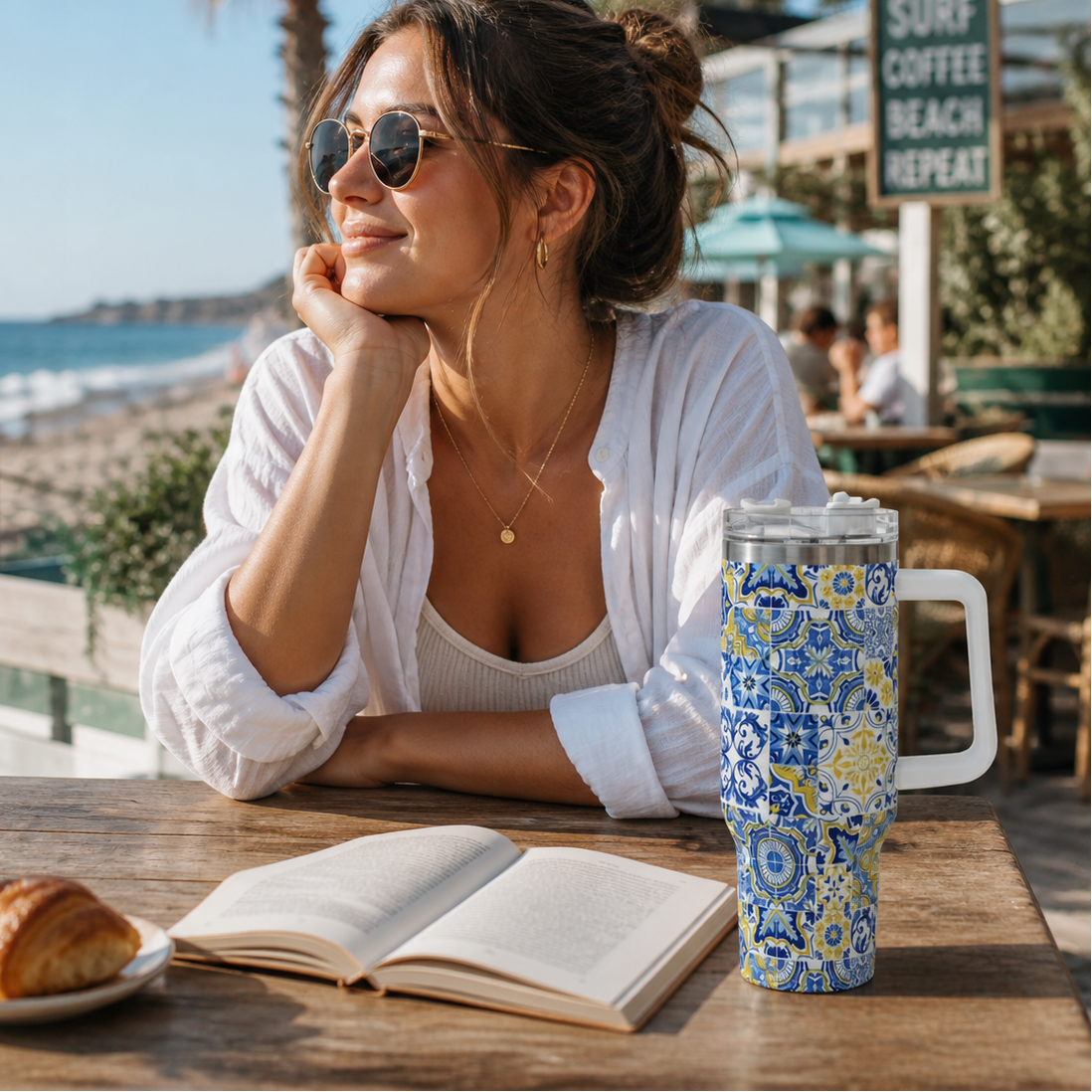 Tradicional 40oz Stainless Steel Tumbler