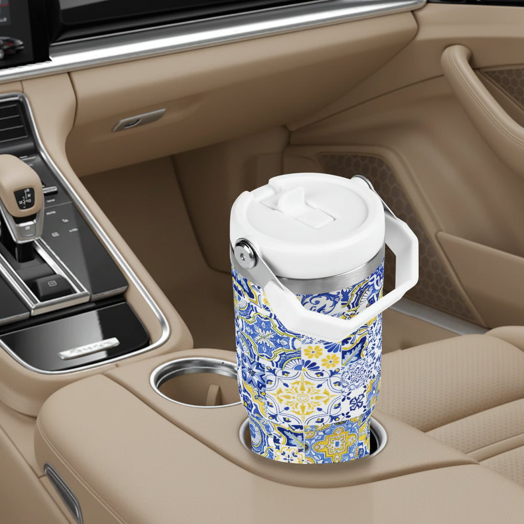 Tradicional Flip Straw Tumbler