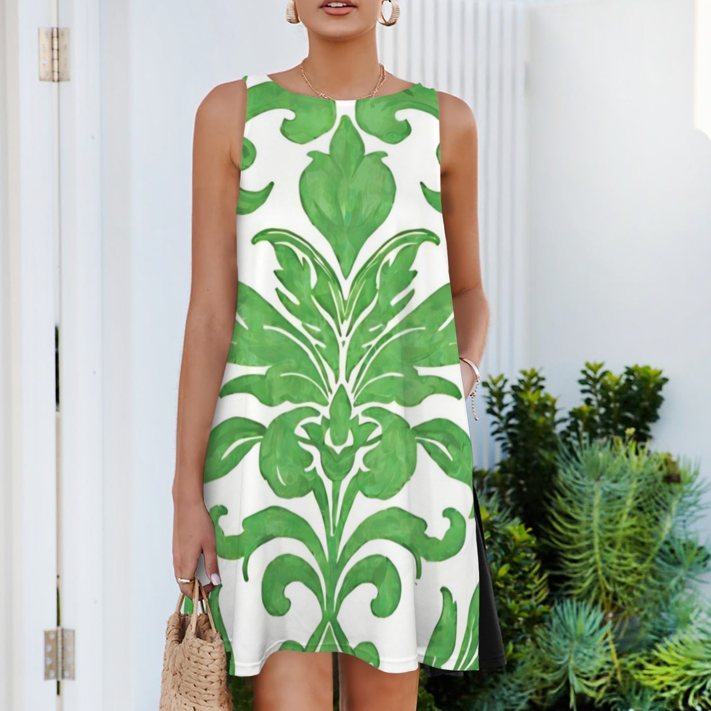 Verdanca Sleeveless A-line Dress