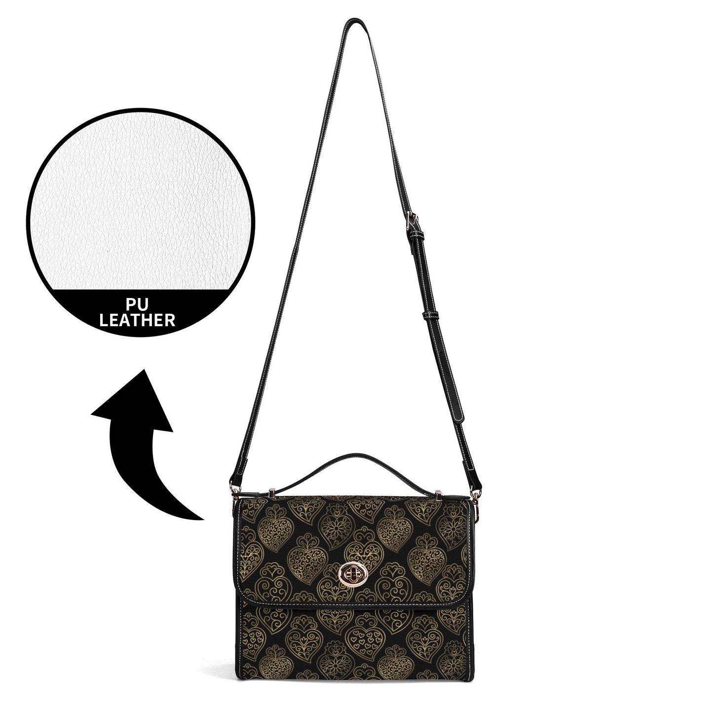 Viana Faux Leather Satchel Bag