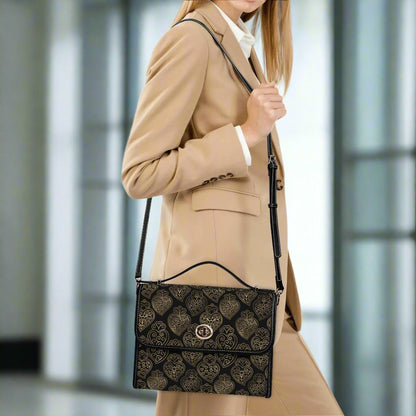 Viana Faux Leather Satchel Bag