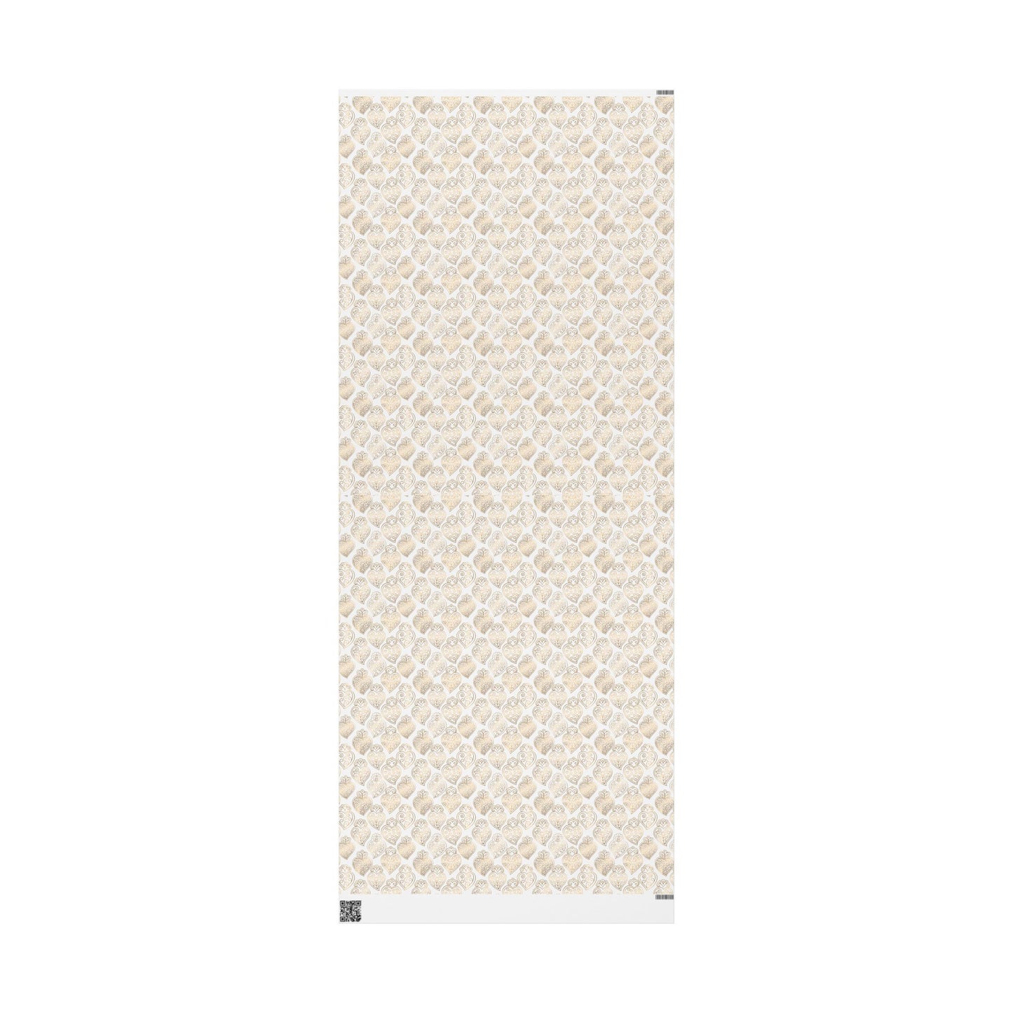 gold heart of viana sheet of wrapping paper