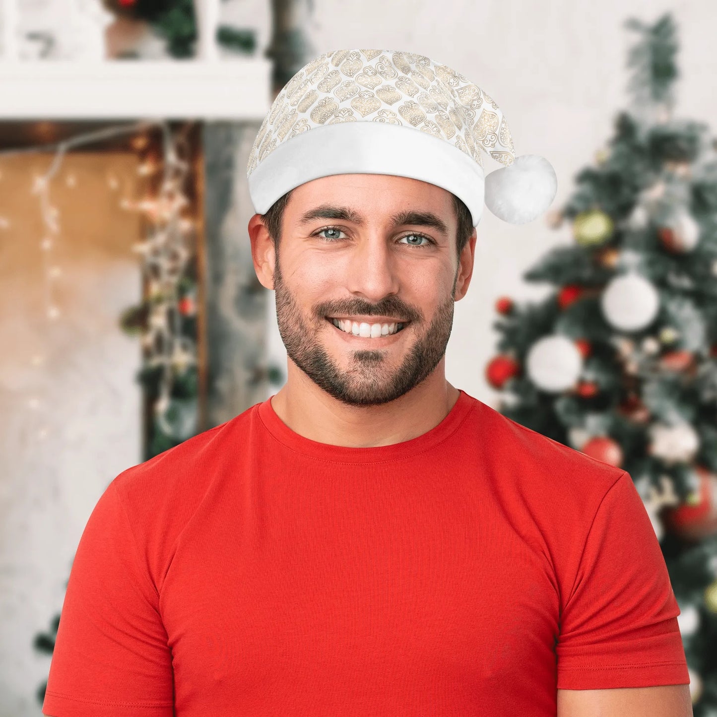 Viana Heart Santa Hat