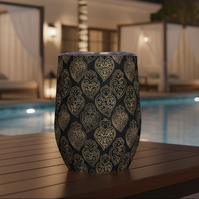 Viana Wine Tumbler (Black)