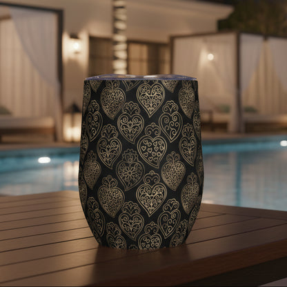 Viana Wine Tumbler (Black)