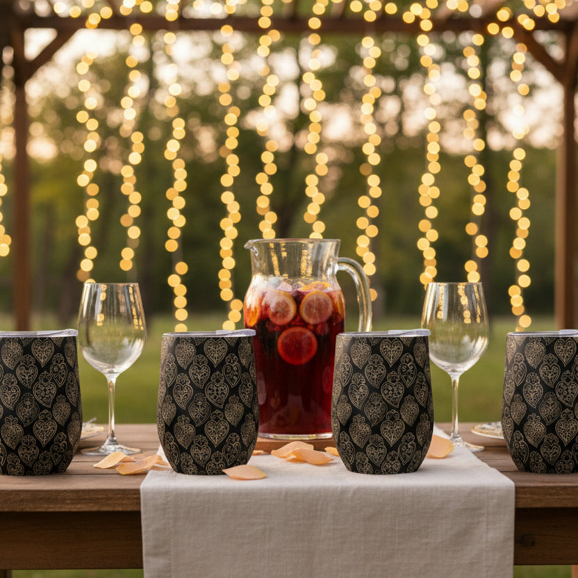 Viana Wine Tumbler (Black)