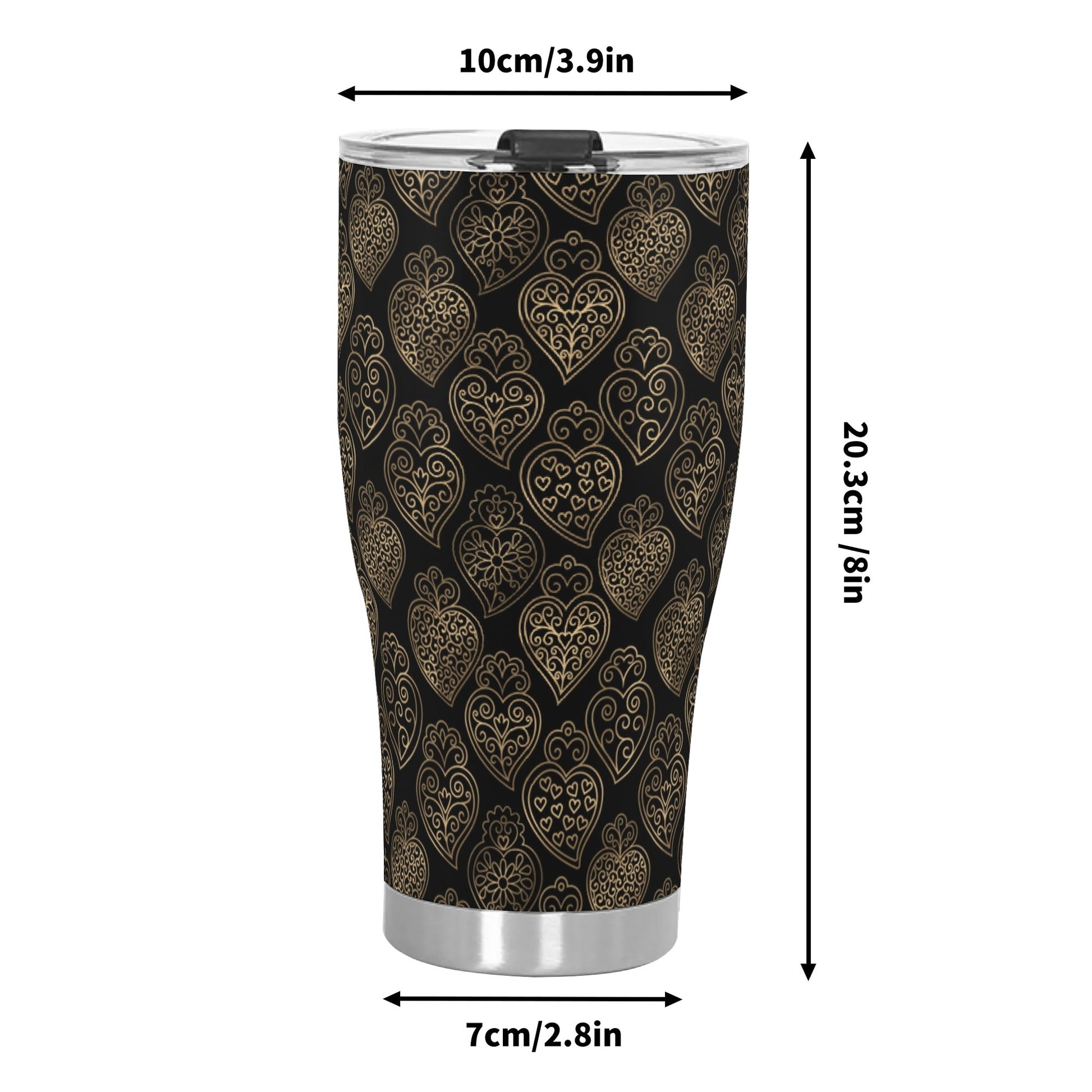 Viana black 30oz tumbler
