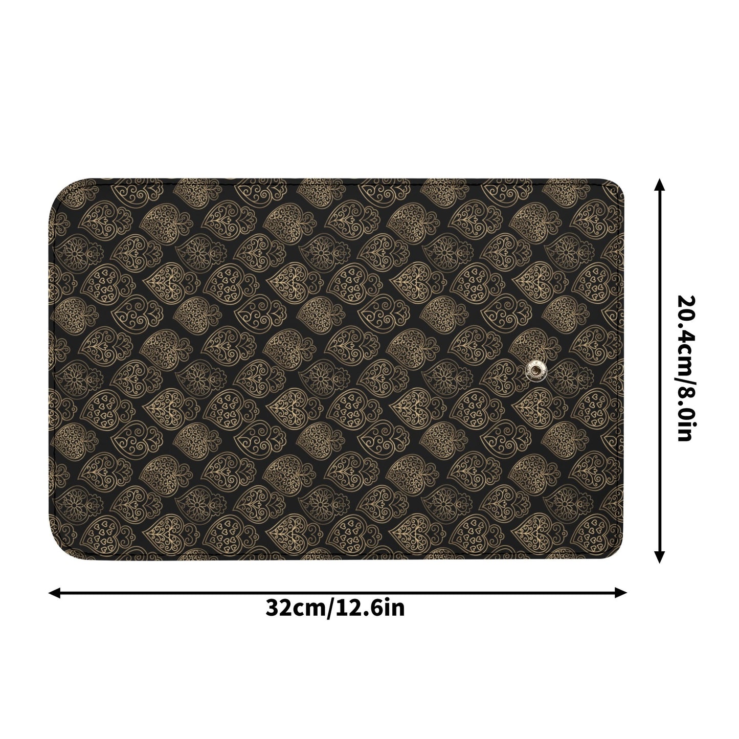 Viana trifold clutch wallet black4