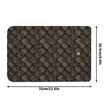 Viana trifold clutch wallet black4