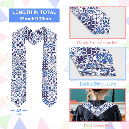 Azul Kids Graduation Stole