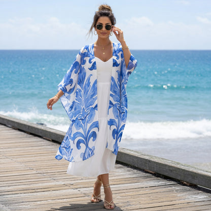 Azulina Chiffon Kimono
