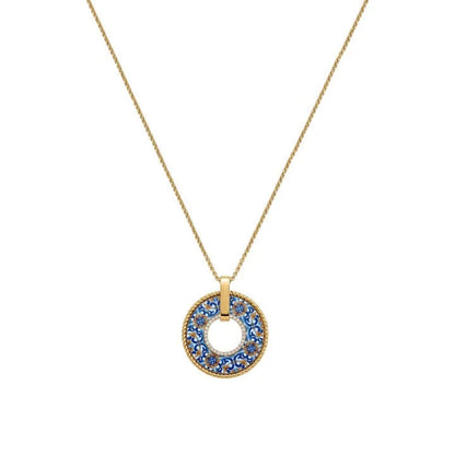 Blue Portuguese Azulejo Necklace in Stainless Steel