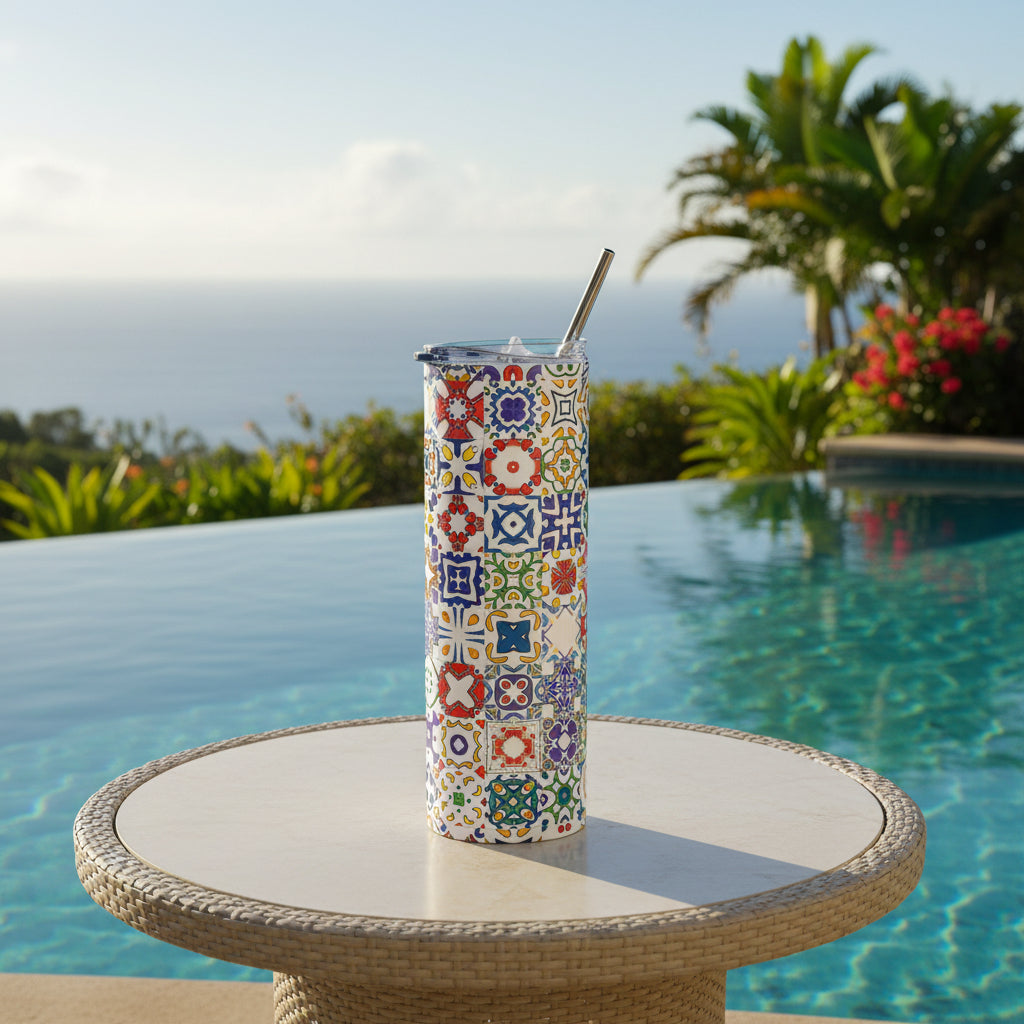 colorido skinny tumbler