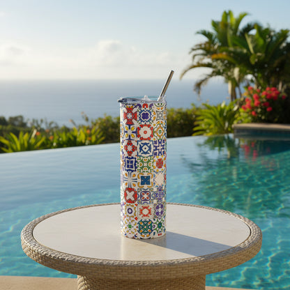 colorido skinny tumbler