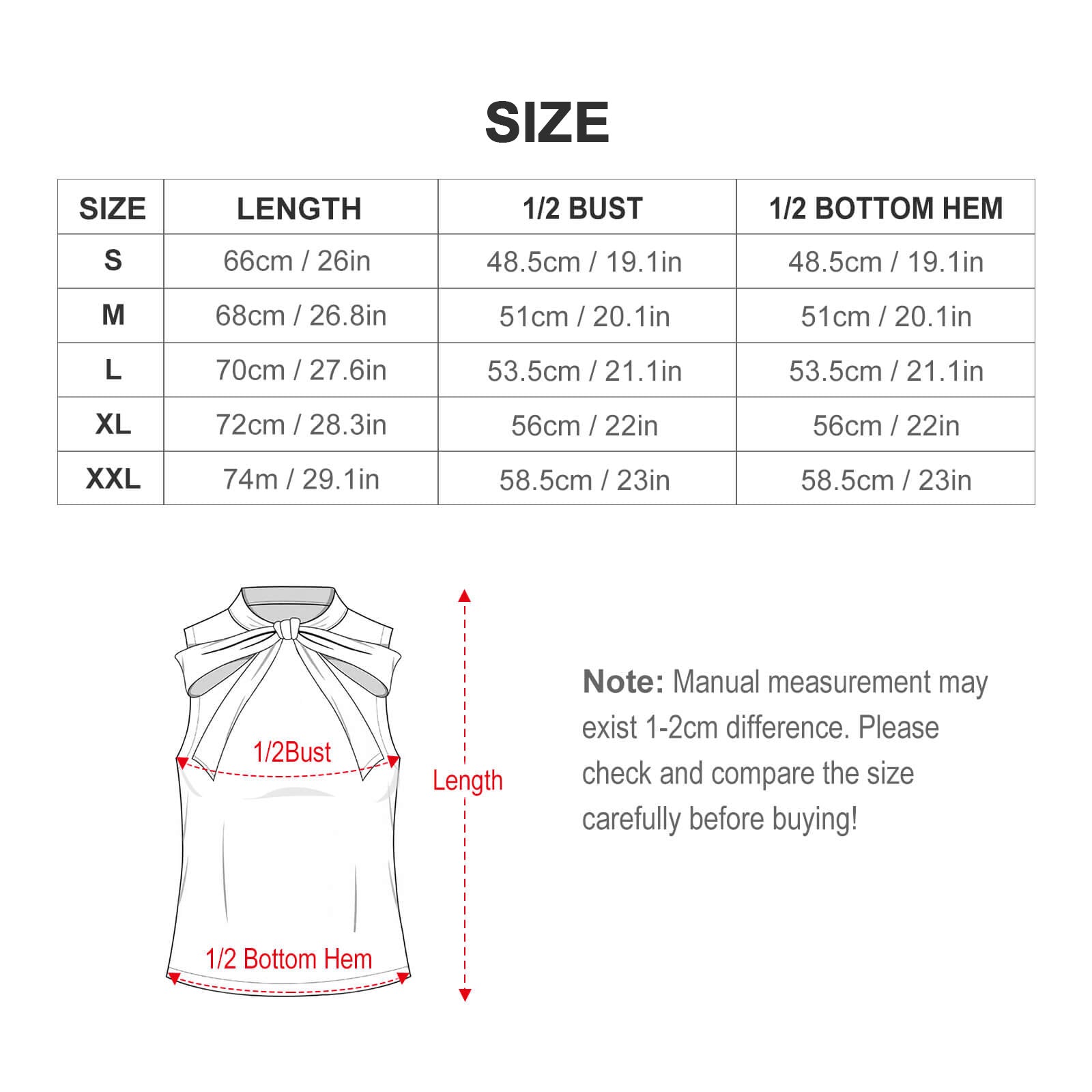 Women's Sleeveless Bow Tie Neck Blouse