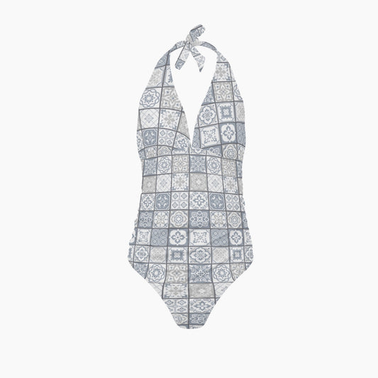 Maiô feminino Cinzento de uma peça