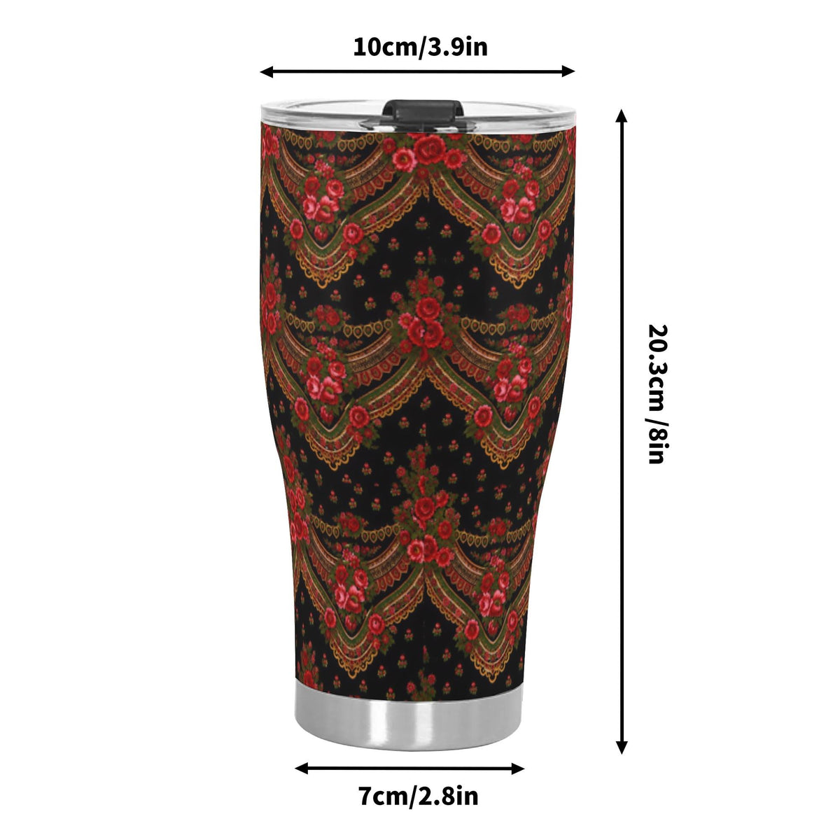 lenco preto 20oz tumbler