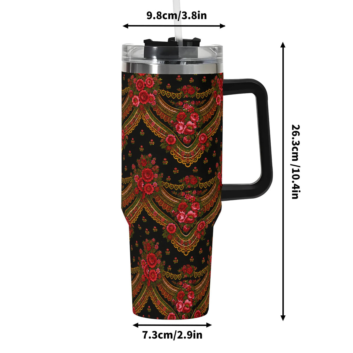lenco preto 40oz tumbler