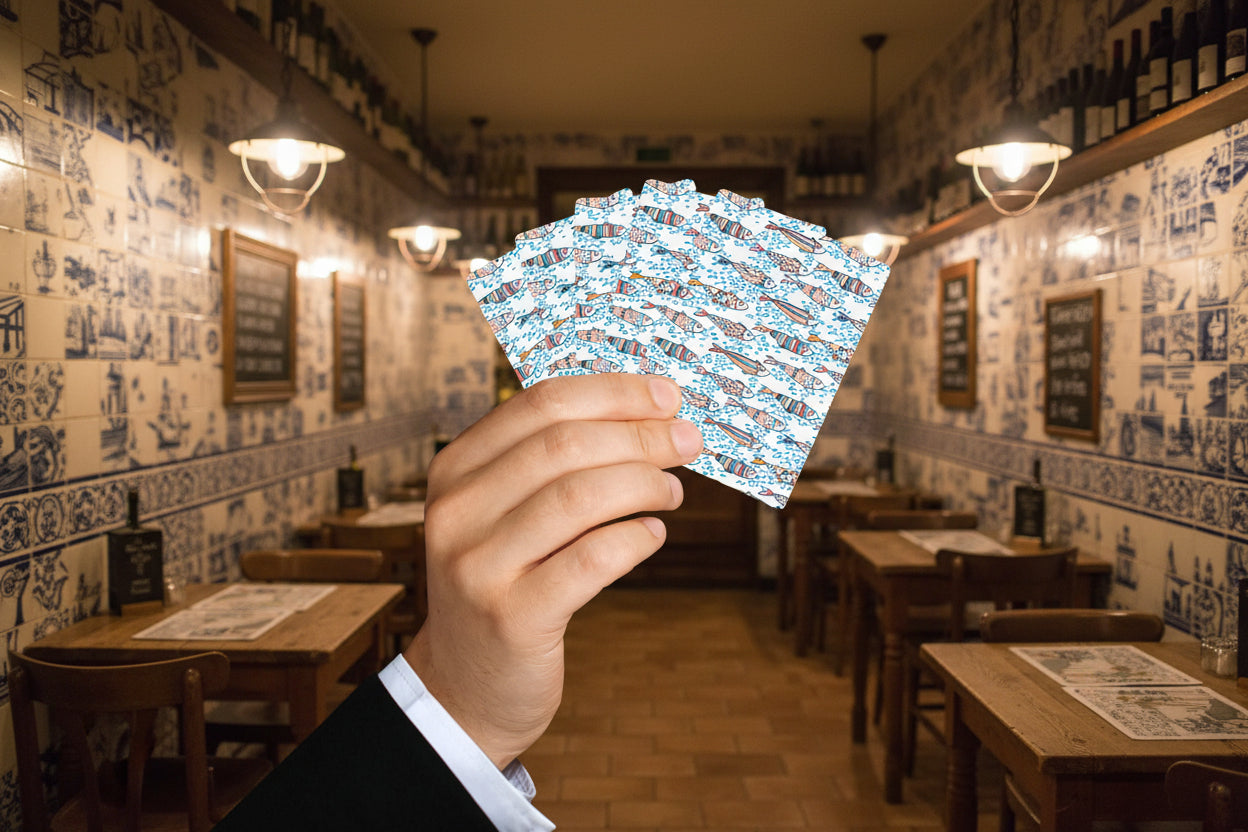 portuguese sardine playing cards